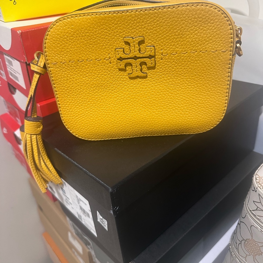 Tory Burch Yellow Crossbody Bag